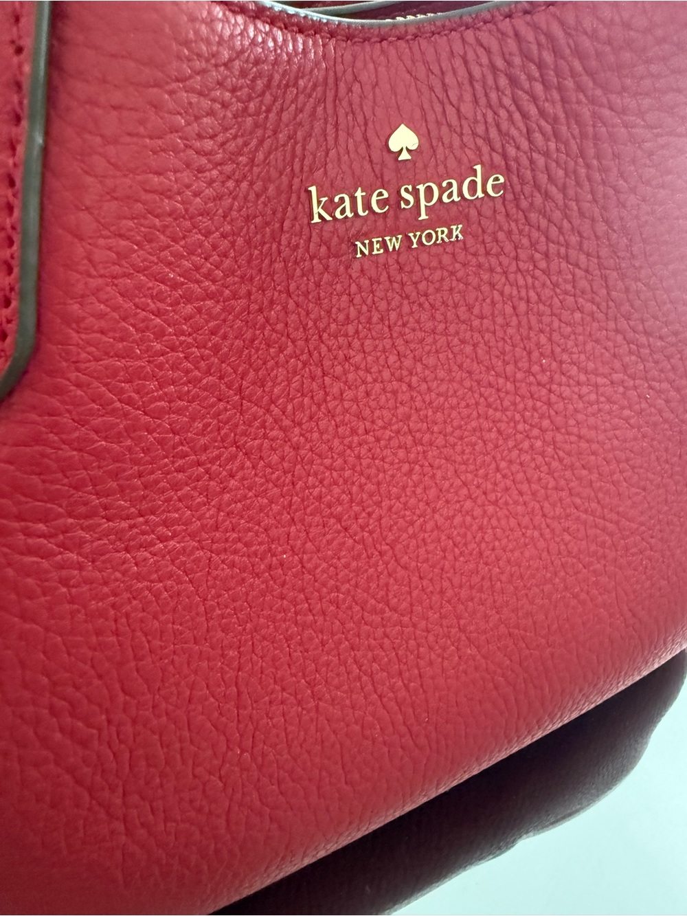 Stunning Kate Spade Dumpling Cherry Red Pebbled Leather Satchel! ❤️ - Picture 2 of 11
